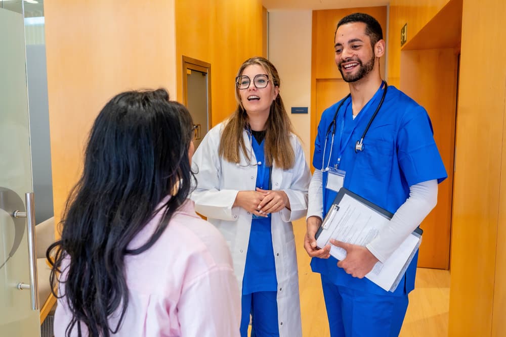 Clinicians talking